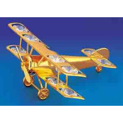 Item 161054 Gold Crystal Plane Ornament