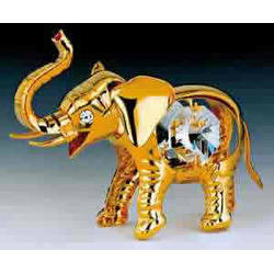 Item 161120 Gold Crystal Elephant Ornament