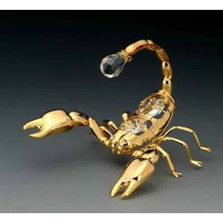 Item 161122 Gold Crystal Scorpion Ornament