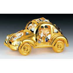 Item 161126 thumbnail Gold Crystal Mini Car Ornament