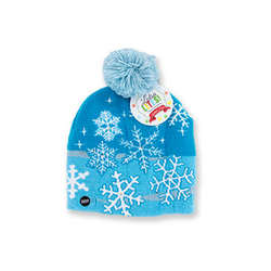 Item 164107 Flashing Snowflake Knit Hat