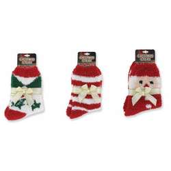 Item 164184 Christmas Cozies Festive Fuzzy Socks