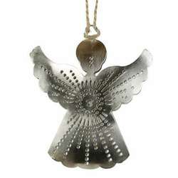 Item 171015 Iron Cut Out Angel Ornament