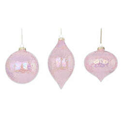 Item 171020 thumbnail Beaded Glass Light Pink Ornament