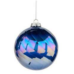 Item 171026 thumbnail Pearl/Irid Swirl Glass Ball Ornament