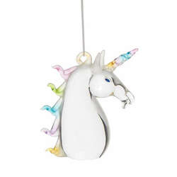 Item 177022 Unicorn Head Glass Ornament