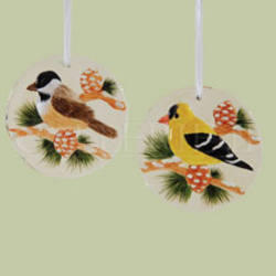 Item 177028 Chickadee/Goldfinch Suncatcher Ornament
