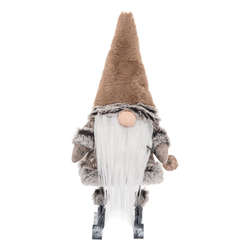 Item 177036 Taupe Gnome On Skis