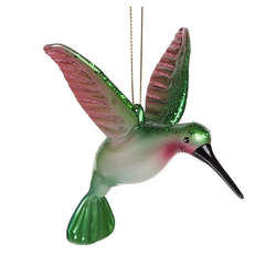 Item 177063 Hummingbird Glitter Ornament