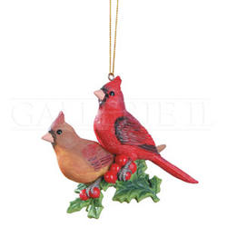 Item 177241 Cardinals On Holly Ornament