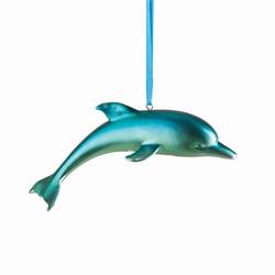 Item 177257 Iridescent Blue Dolphin Ornament