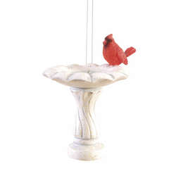 Item 177737 Cardinal Birdbath Ornament