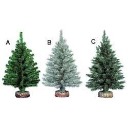 Item 183037 1.5 Foot Green/Frosted/Blue Artificial Tabletop Christmas Tree