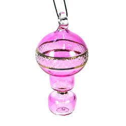 Item 186012 Pink Mini Hot Air Balloon Ornament