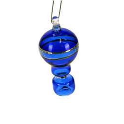 Item 186030 Blue Mini Hot Air Balloon Ornament
