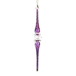 Item 186058 Purple Ms Fancy Icicle Ornament