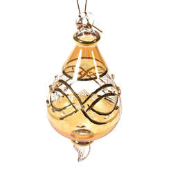 Item 186121 Yellow Pear Drop Ornament