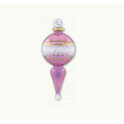 Item 186138 Purple/Clear/Gold Finial Ornament
