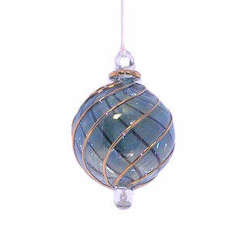 Item 186142 Green Ball With Embedded Curves Ornament