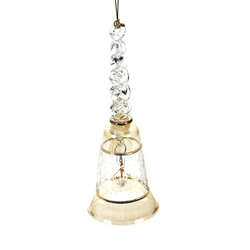 Item 186177 Yellow/Clear/Gold Bell Ornament