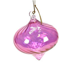 Item 186180 Pink Small Swirl Onion Ornament