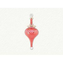 Item 186181 Red Hot Air Balloon Shape Finial Ornament