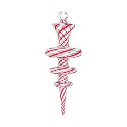 Item 186221 thumbnail Red And White With Spheres Ornament