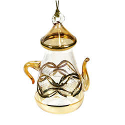 Item 186247 Yellow Sms Gold Etched Ornament