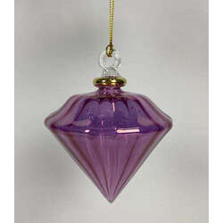 Item 186278 thumbnail Purple Luster Swirl Crown Ornament