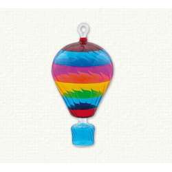 Item 186304 Multicolor Rainbow Hot Air Balloon Ornament