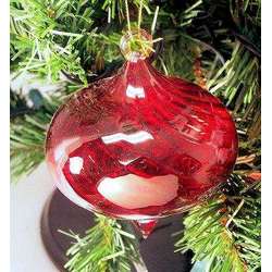 Item 186444 Christmas Red Onion Shape Ornament