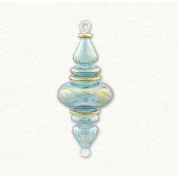 Item 186482 Green/Gold Finial With Etching Ornament