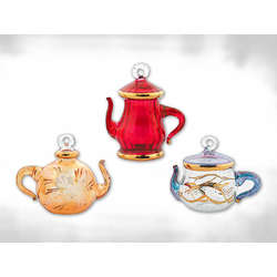 Item 186689 Yellow/Red/Blue Teapot Ornament