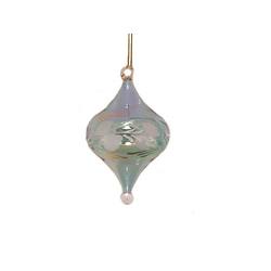 Item 186900 Green Stretched Onion Shape Ornament