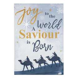 Item 191051 thumbnail Joy To The World Reversible Suede Garden Flag