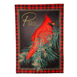 Item 191080 thumbnail Cardinal Peace Burlap Garden Flag