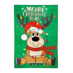 Item 191089 thumbnail Merry Christmas To All Applique Garden Flag