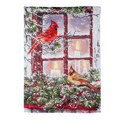 Item 191179 Cardinals In The Window Garden Flag