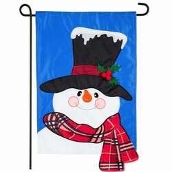 Item 191188 Baby It's Cold Outside Snowman Garden Applique Flag