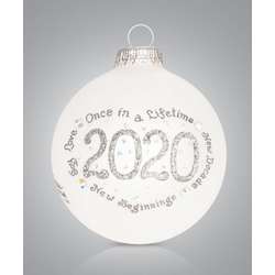 Item 202006 2020 Dated Silver Ornament