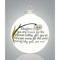 Item 202028 Daughter You Are Loved/Lilly Ornament