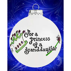 Item 202044 For A Princess of A Granddaughter Ornament