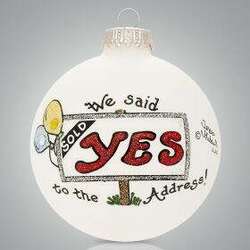 Item 202060 Yes To The Address Ornament