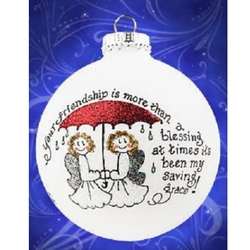 Item 202083 Your Friendship Is More Than A Blessing At Times It's Been My Saving Grace  Ornament
