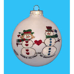 Item 202092 thumbnail There's No Man Like My Snowman Couple Ornament