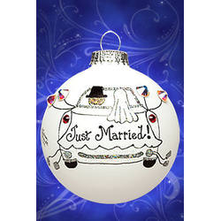 Item 202098 Just Married Car Ornament