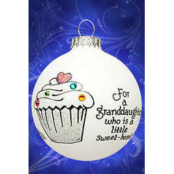 Item 202107 For A Granddaughter Who Is A Little Sweetheart/Cupcake Ornament