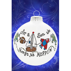 Item 202113 For A Son Who Keeps Us Hopping Ornament