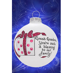 Item 202168 Great Grandma You're Such A Blessing To Our Family/Gift Ornament
