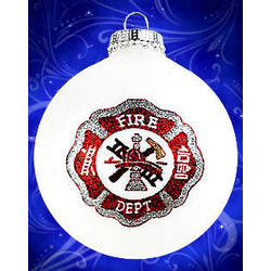 Item 202175 Fireman Shield Ornament